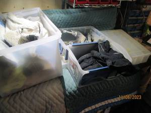 lot 147 image: (4) assorted totes of supplies