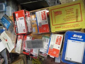 lot 163 image: Large assortment of Brad nails,