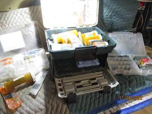 lot 164 image: Tacklebox full of assorted hardware