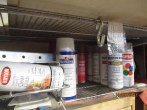 lot 177 image: Variety of spray paints