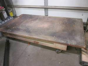 lot 195 image: 45 x 25 wood dolly cart