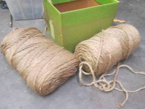 lot 45 image: 2 large rolls of twine rope