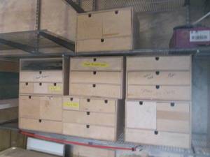 lot 294 image: 7 homemade wood drawer organizers