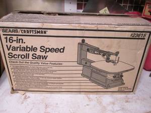 lot 208 image: Sears Craftsman 16 variable speed  scroll saw