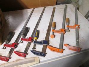 lot 212 image: (5) 24 heavy duty bar clamps