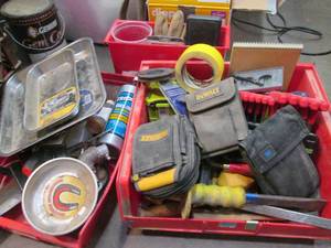 lot 247 image: 3-part organizers containing a large variety of hand tools accessories