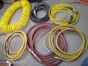 lot 268 image: (6) assorted sizestyle air hoses