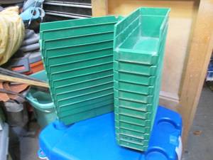 lot 285 image: Stack of (23) Part organizer Bins