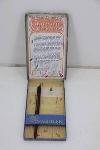 lot 13 image: Tradition Chroma Staedtler Box w Keuff & esser 3235