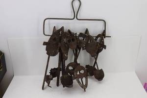 lot 43 image: Extremely Old Ice Skates & Display