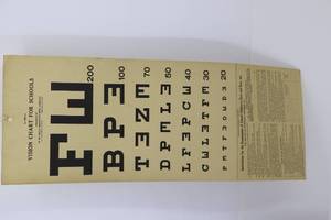 lot 45 image: Wm Welch Manufacturing Co #3539A Vision Chart