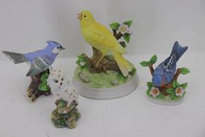 lot 55 image: Music Bird, Blue Bird & Owl