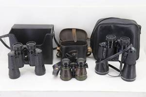 lot 60 image: Iris Vintage Binoculars & 2 Tasco