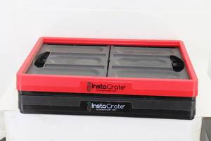 lot 78 image: 2 Instacrate 12gal Stackable Totes