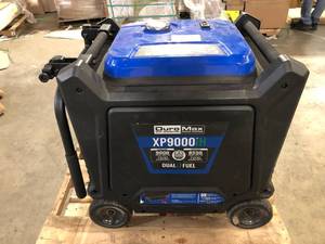 lot 2 image: DUROMAX 9,000-Watt7,600-Watt Dual Fuel Remote Start Inverter Generator with Portable Digital Parallel 50-State  Customer Returns See Pictures