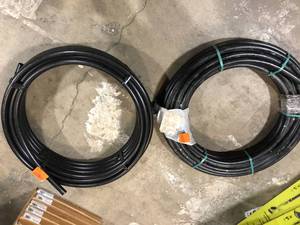 lot 49 image: Lot of  2 Assorted Advanced Drainage Systems  Poly Pipe Various Sizes and Conditions   Customer Returns See Pictures