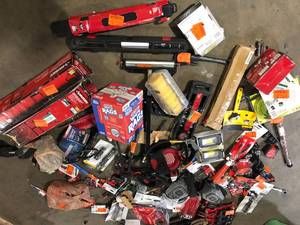 lot 4 image: Lot of Assorted Hand Tools and Hardware Various Models and Conditions  Customer Returns See Pictures