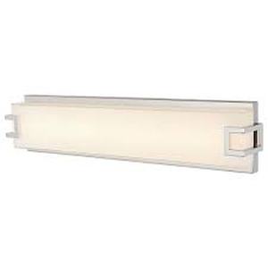 lot 22 image: Home Decorators Collection Grandale 23.25 in. Chrome LED Vanity Light