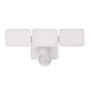 lot 36 image: Defiant 3000 Lumen 240-Degree Integrated LED Motion Activated White Three-Head Outdoor Flood Light