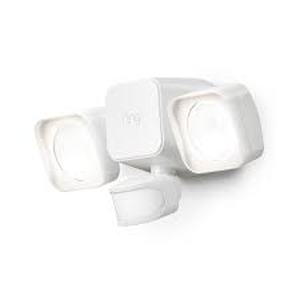 lot 35 image: Ring Smart Lighting White Motion Activated Outdoor Integrated LED Flood Light Battery