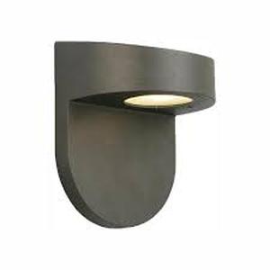 lot 40 image: Hampton Bay 6.1 in. Black LED Outdoor Wall Lantern Sconce with Frosted Glass