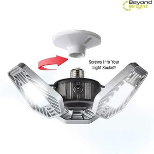 lot 43 image: BEYOND BRIGHT 3500 Lumens 11.5 in. Single Pole Occupancy LED Flush Mount Garage Light