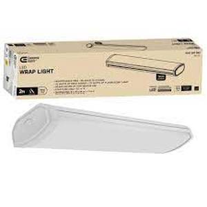 lot 156 image: Commercial Electric 2 ft. 1800 Lumens LED Wraparound Ceiling Light Closet Garage Light Shop Light 4000K Bright White 120v Hardwire