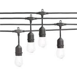 lot 192 image: Hampton Bay 24-Light 48 ft. IndoorOutdoor String Light with S14 Single Filament LED Bulbs