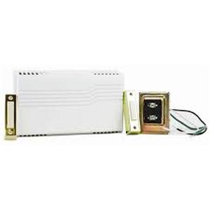 lot 62 image: Hampton Bay Wired Contractor Doorbell Kit with 2 Wired Push Buttons, White