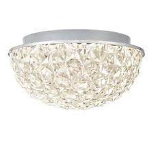 lot 86 image: Home Decorators Collection Ellis Place 12.25 in. Chrome LED Round Flush Mount, Modern Ceiling Light