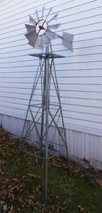 Lawn & Garden DeCor Aero-Dec Inc 8 Tall Windmill Made in Battle Lake, Iowa...