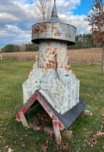 Antique 8ft Barn Cupola on Wood Frame...