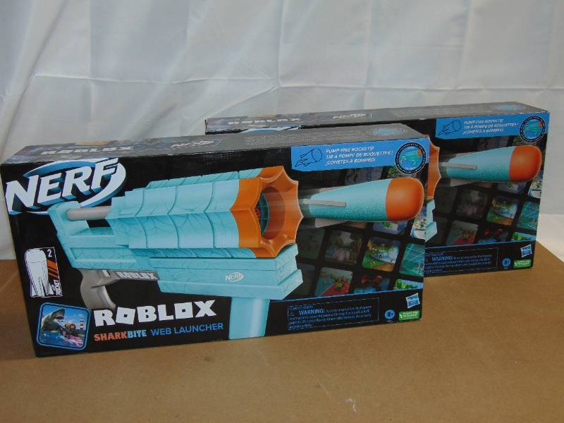 Nerf Roblox Sharkbite: Web Launcher Rocker Nerf Blaster With 2