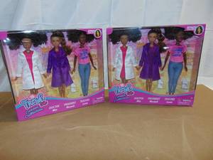 lot 1 image: 2 Packs Fresh Dolls Career Collection Fashion Doll 079346628155