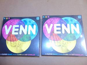 lot 7 image: 2 Pack Venn Board Game Family Game for 2 Players 700304156136
