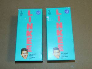 lot 23 image: 2 Pack Big Potato Nick Jonas Edition Linkee Party Trivia Card Game 778988438473