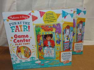 lot 47 image: 2 Pack Melissa & Doug Fun At The Fair Game Center Play Tent 000772923057