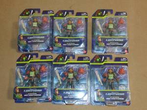 lot 51 image: 6 Pack Disney Pixar Lightyear Glow Action Jr. Zap Patrol Izzy Hawthorne Figure 194735069194
