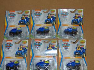 lot 54 image: 6 Pack Nickelodeon Paw Patrol True Metal Dino Rescue Chase 778988305591