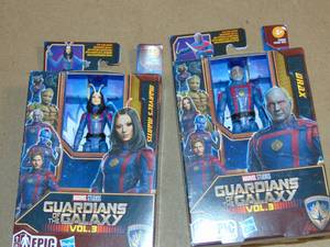 lot 57 image: 4 Pack Marvel Guardians of the Galaxy Vol. 3 Epic Hero Series Drax Action Figure 5010996174024