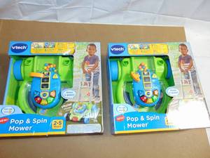 lot 67 image: 2 Pack VTech Pop & Spin Mower 3417765526008