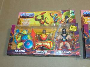 lot 70 image: 2 Pack Mattel Action Figure 3pk - Masters of the Universe Sun-Man and the Rulers of the Sun 194735108343