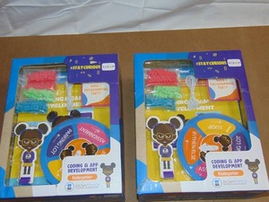 lot 74 image: 2 Pack Brown Toy Box Maya Coding & App Steam Kit 850027324067