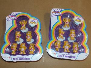 lot 108 image: 2 Pack Care Bears Gold and Ruby Edition Special Collector Set 6 885561222289