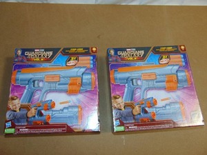 lot 111 image: 2 Pack Marvel Guardians of the Galaxy Vol. 3 Star-Lord Nerf Quad 195166204260