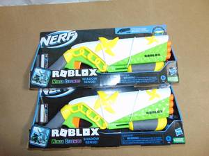 lot 119 image: 2 Pack NERF Roblox Ninja Legends - Shadow Sensei Dart Blaster 195166172491