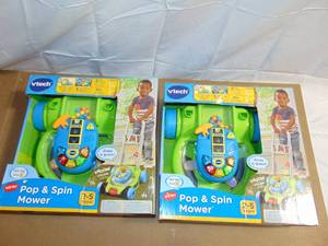 lot 129 image: 2 Pack VTech Pop and Spin Mower 3417765526008