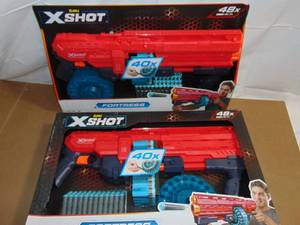 lot 136 image: 2 Pack X-Shot EXCEL Fortress Blaster by ZURU 193052040190
