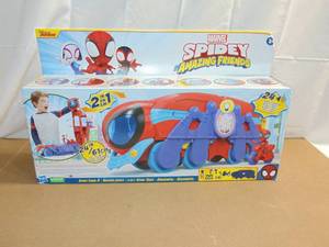 lot 151 image: Spidey and his Amazing Friends Spider Crawl-R 2-in-1 Deluxe Headquarters Playset 5010994133634