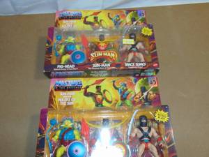 lot 173 image: 2 Pack Mattel Action Figure 3pk - Masters of the Universe Sun-Man and the Rulers of the Sun 194735108343